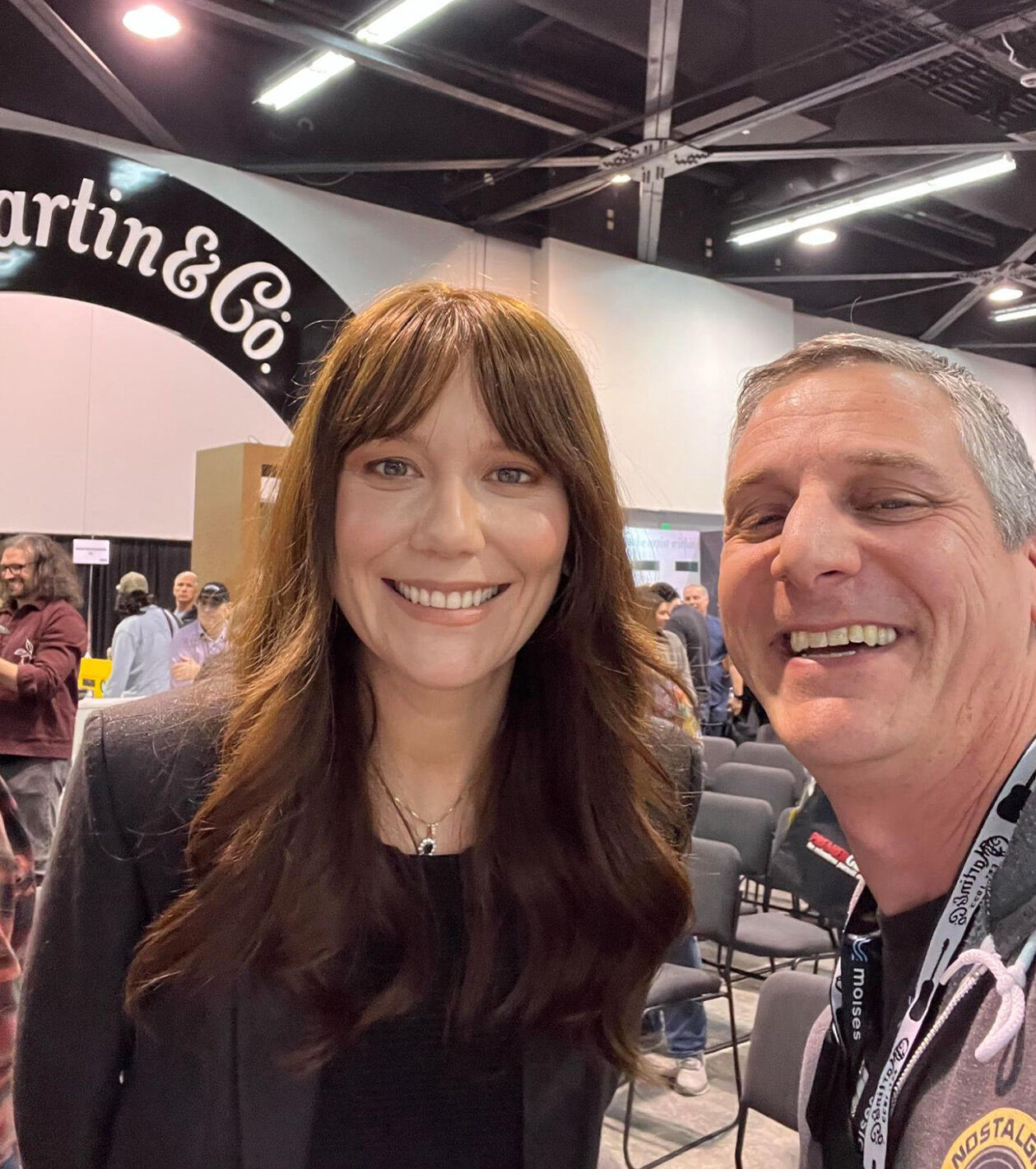 Matthew with Molly Tuttle at NAMM